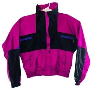 Sunbuster Metallic Zip Up Windbreaker Jacket